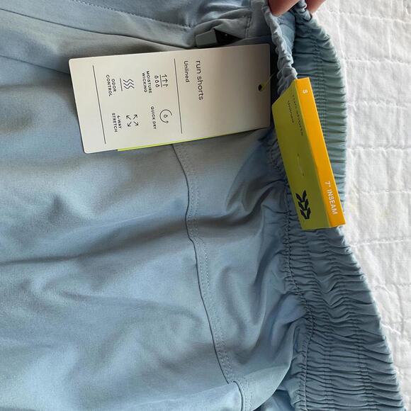 NWT All in Motion Run Shorts Unlined Size Small Light Blue - Picture 2 of 5